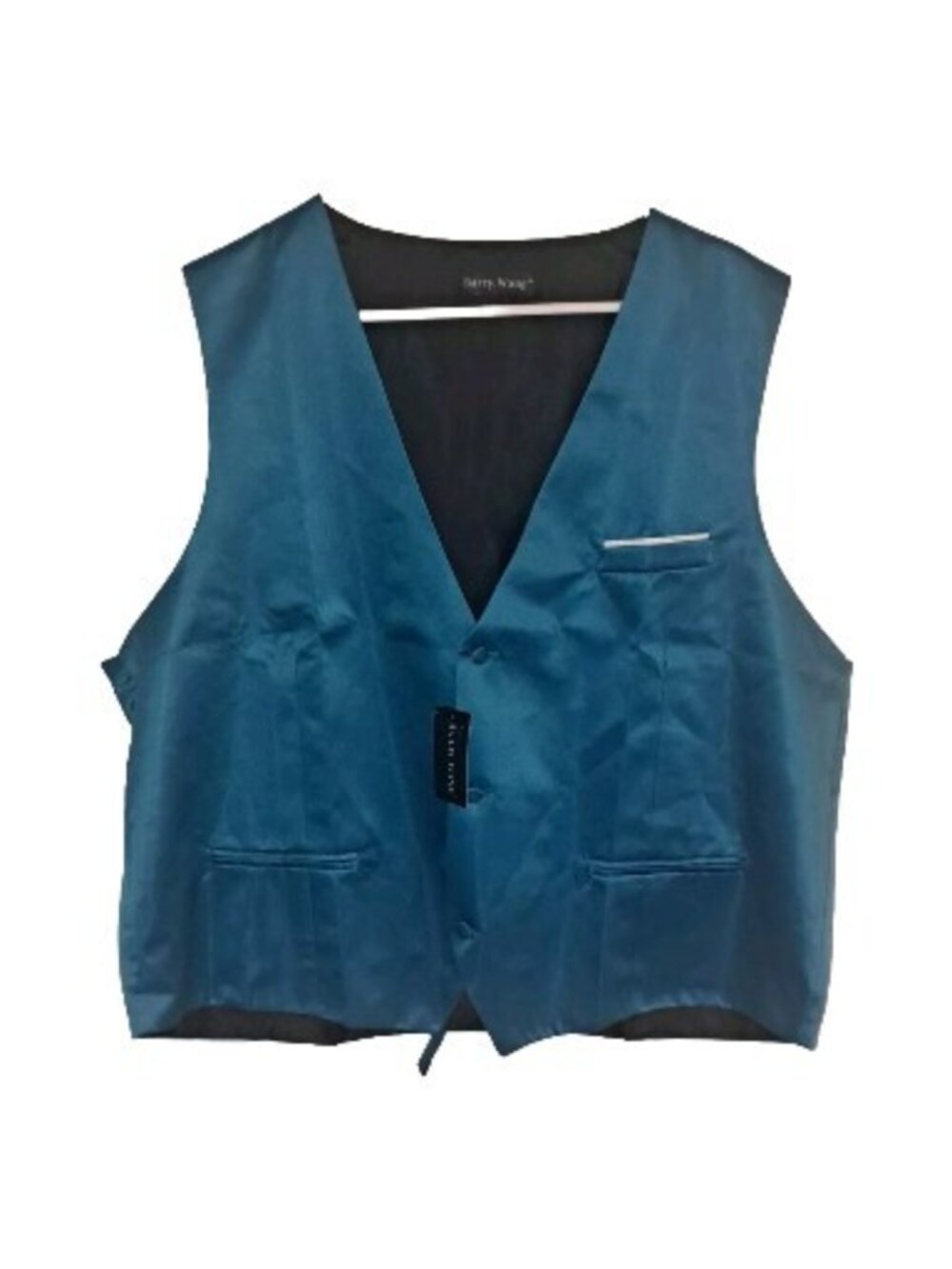Barry Wang Mens 3XL Blue Vest Formal Vest New